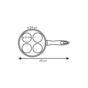 Poêle à 4 alvéoles PRESTO ø 24 cm